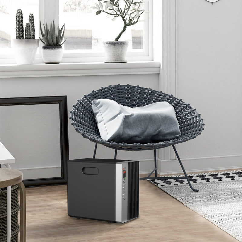 Parrot Uncle 1500W Electric Infrared Quartz Space Thermostat Heater with LED Display and Remote (GD9215BD6-J)