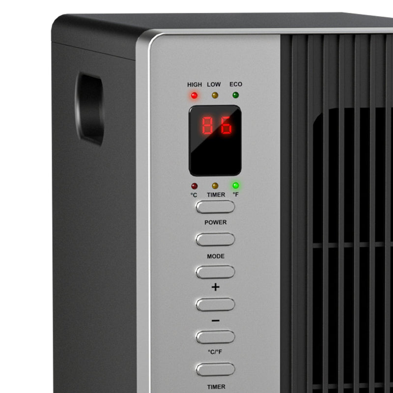 Parrot Uncle 1500W Electric Infrared Quartz Space Thermostat Heater with LED Display and Remote (GD9215BD6-J)