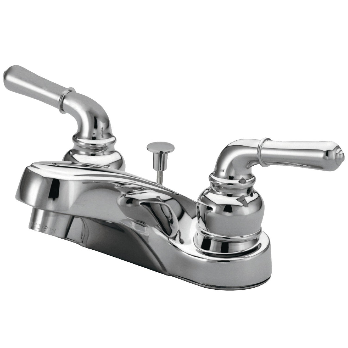 Magellan Double-Handle 4" Centerset Bathroom Faucet with ABS Pop-Up Drain in Polished Chrome