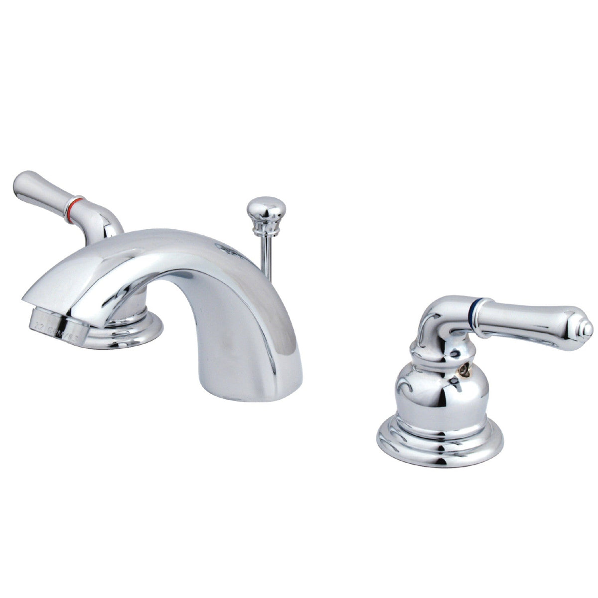 Magellan Mini-Widespread Bathroom Faucet with Pop-Up Drain in Polished Chrome