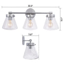 Parrot Uncle Gleam Modern 3-Light Dimmable Vanity Light