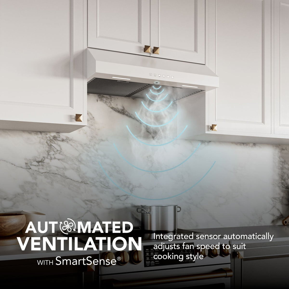 Broan-NuTone Glacier 30-Inch 490 CFM 3-Speed Convertible Under Cabinet Range Hood in White (GLA3304WW)
