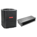 Goodman 2.5 Ton 15.2 SEER2 Central Air Conditioner Condenser with Ceiling Mounted Air Handler & 10kW Heat Kit