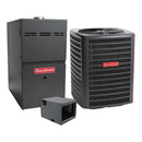Goodman 3.5 Ton 14.3 SEER2 Central Air Conditioner, 80% AFUE 80K BTU Gas Furnace and Evaporator Coil