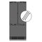 ZLINE Autograph Edition 36-Inch 19.6 cu. ft. French Door Built-In Bottom Freezer Refrigerator with Water Dispenser and Ice Maker with Graphite Gray Interior in Panel Ready and Matte Black Accents (GRBIVZ-36-MB)