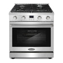Cosmo 30-Inch Slide-In Freestanding Gas Range with 4 Gas Burners and 4.8 Cu. Ft. Convection Oven in Stainless Steel (COS-GRC304KB)