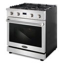 Cosmo 30-Inch Slide-In Freestanding Gas Range with 4 Gas Burners and 4.8 Cu. Ft. Convection Oven in Stainless Steel (COS-GRC304KB)