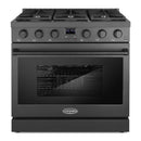Cosmo 36-Inch High End Style Electric Range with 6.0 Cu Ft. Convection Oven in Matte Black (COS-GRC366KB-BK)