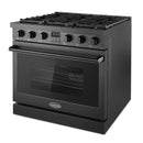 Cosmo 36-Inch High End Style Electric Range with 6.0 Cu Ft. Convection Oven in Matte Black (COS-GRC366KB-BK)