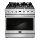 Cosmo 36-Inch Slide-In Freestanding Gas Range with 6 Gas Burners and 6.0 Cu. Ft. Convection Oven in Stainless Steel (COS-GRC366KB)