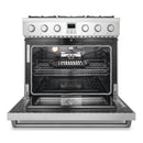 Cosmo 36-Inch Slide-In Freestanding Gas Range with 6 Gas Burners and 6.0 Cu. Ft. Convection Oven in Stainless Steel (COS-GRC366KB)
