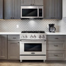 Cosmo 4-Piece Appliance Package - 30-Inch Single Oven Electric Range, Over-the-Range Microwave, Dishwasher, and Refrigerator in Stainless Steel (COS-4PKG-083)