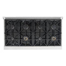 Cosmo 48-Inch 5.5 Cu. Ft. Double Oven Gas Range with 8 Italian Burners in Stainless Steel (COS-GRP486G)