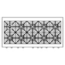 Capital 60-Inch Rangetop in Stainless Steel with 10 Sealed Burners (GRT6010)