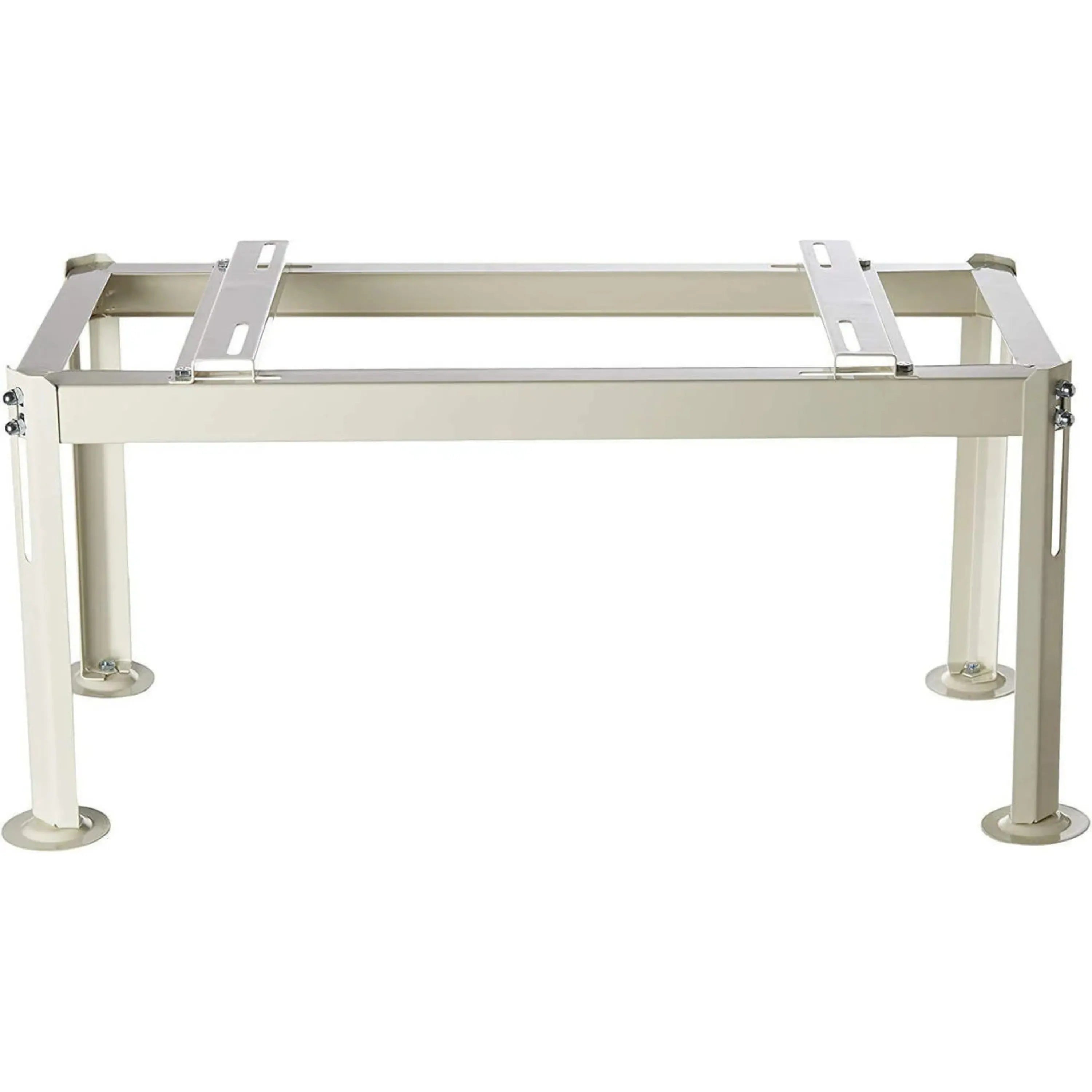 Outdoor AC ground stand bracket, full frame with four legs and mounting hardware