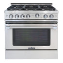 Capital 36" Precision Series Freestanding Gas Range with Self Clean, 4.9 cu. ft in Stainless Steel (GSCR366)