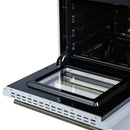 Forno Lamazze 20-Inch Freestanding Gas Range in White with Antique Brass Trim (FFSGS6265-20WHT)
