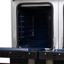 Forno Massimo 48-Inch Freestanding Gas Range with 8 Burners &  6.58 Cu.Ft. Convection Oven in Black with Antique Brass Handle (FFSGS6239-48BLK)