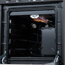 Forno Lamazze 20-Inch Freestanding Gas Range in Black with Antique Brass Trim (FFSGS6265-20BLK)