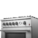 Forno Giovanni 30-inch Gas Range with 5 Gas Burners, 4.32 cu.ft. Convection Gas Oven with Temperature Gauge in Stainless Steel (FFSGS6274-30)