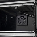 Forno 5-Piece Appliance Package - 30-inch Gas Range, Hood, Refrigerator, Dishwasher and 30-Inch Microwave Oven in Black