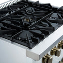 Forno 5-Piece Appliance Package - 30-inch Gas Range, Hood, Refrigerator, Dishwasher and 24-Inch Microwave Drawer in White