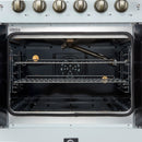 Forno 5-Piece Appliance Package - 30-inch Gas Range, Hood, Refrigerator, Dishwasher and 30-Inch Microwave Oven in White