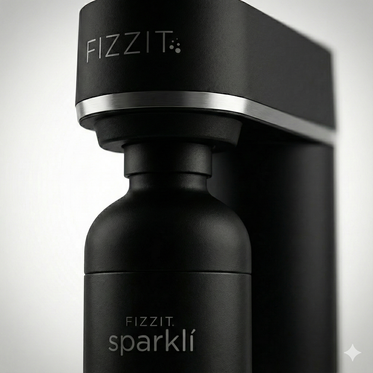 Fizzit Spärklï Sparkling Water Maker Duo Hydration Set with 60L CO2 Cylinder and 2 Stainless Steel Bottles