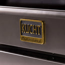 Kucht 2-Piece Appliance Package - 48-Inch Propane Gas Range with 6.7 Cu. Ft. Oven & Wall Mount Range Hood in Dark Titanium Stainless Steel with Gold Accents