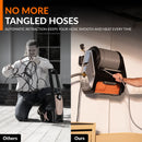 Giraffe Tools Grandfalls Retractable Pressure Washer Pro, 3700 PSI and 100ft Retractable Hose (HP174-G30)