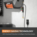 Giraffe Tools Grandfalls Retractable Pressure Washer Pro, 3700 PSI and 100ft Retractable Hose (HP174-G30)