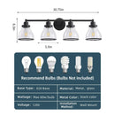 Parrot Uncle Hermosa Modern 4-Light Bathroom Vanity Light