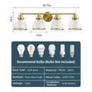 Parrot Uncle Hermosa Modern 4-Light Bathroom Vanity Light