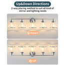 Parrot Uncle Hermosa Modern Polished Nickel & Black 5-Light Bathroom Vanity Light