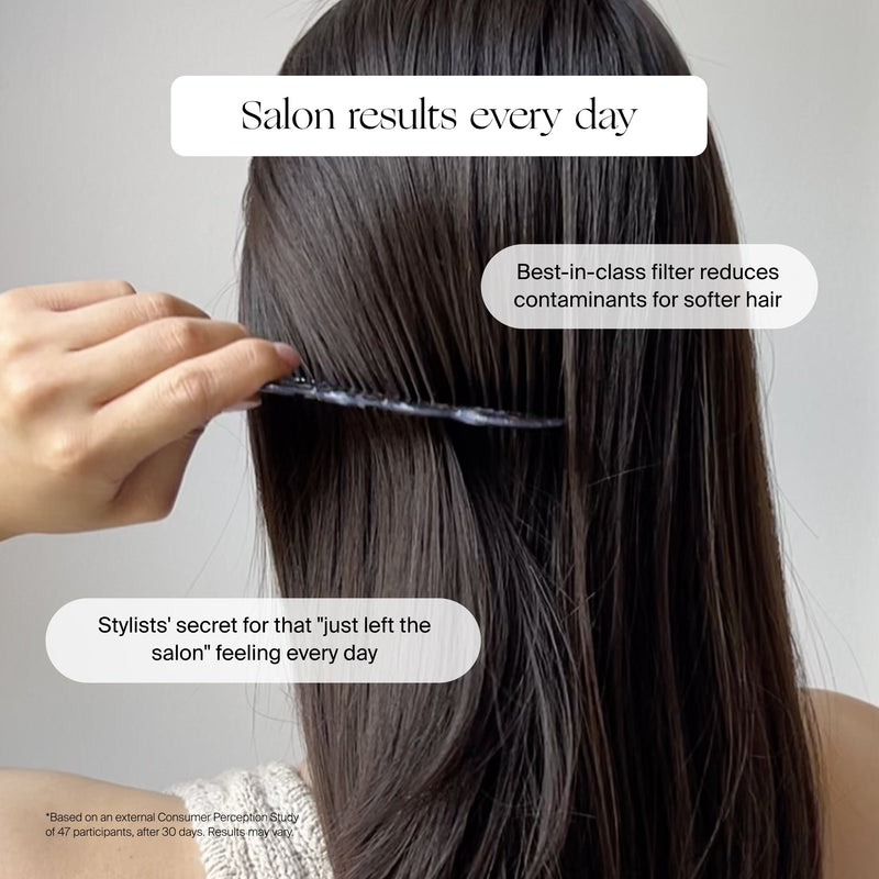 Canopy Handheld Filtered Tool-Free Showerhead with Felt Diffuser