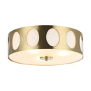 Parrot Uncle 14-Inch Modern 3-Light Golden Flush Mount Ceiling Lighting (HLC-27270-3GOLD)