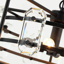 Parrot Uncle 4-Light Golden Modern Crystal Island Pendant Light (HLH-27137-4A-GD)