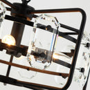 Parrot Uncle 4-Light Golden Modern Crystal Island Pendant Light (HLH-27137-4A-GD)