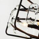 Parrot Uncle 4-Light Golden Modern Crystal Island Pendant Light (HLH-27137-4A-GD)