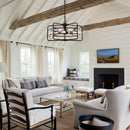 Parrot Uncle 4-Light Golden Modern Crystal Island Pendant Light (HLH-27137-4A-GD)