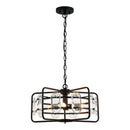 Parrot Uncle 4-Light Golden Modern Crystal Island Pendant Light (HLH-27137-4A-GD)