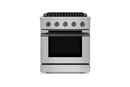 Hauslane HausPro Series 30-Inch Range with 4 Burners and Convection Oven in Stainless Steel