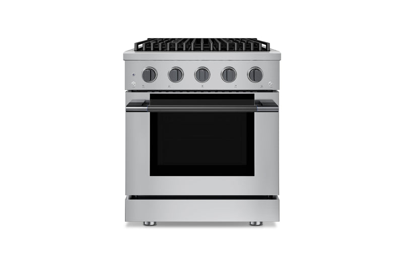 Hauslane HausPro Series 30-Inch Range with 4 Burners and Convection Oven in Stainless Steel