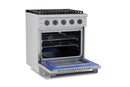 Hauslane HausPro Series 30-Inch Range with 4 Burners and Convection Oven in Stainless Steel