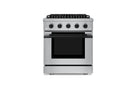 Hauslane HausPro Series 30-Inch Range with 4 Burners and Convection Oven in Stainless Steel
