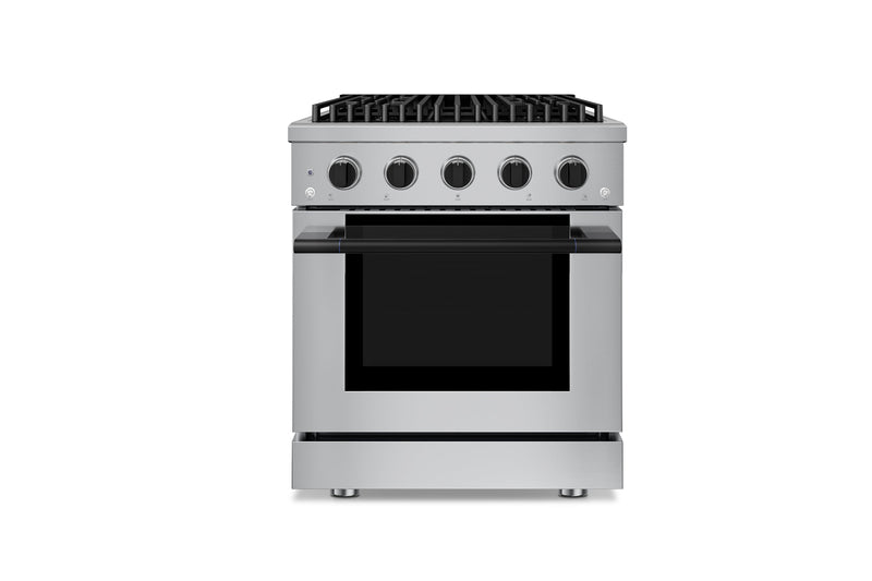 Hauslane HausPro Series 30-Inch Range with 4 Burners and Convection Oven in Stainless Steel