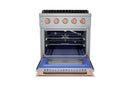 Hauslane HausPro Series 30-Inch Range with 4 Burners and Convection Oven in Stainless Steel