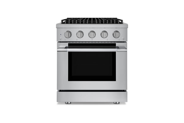 Hauslane HausPro Series 30-Inch Range with 4 Burners and Convection Oven in Stainless Steel