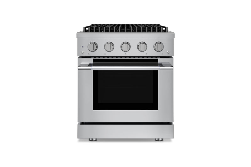 Hauslane HausPro Series 30-Inch Range with 4 Burners and Convection Oven in Stainless Steel