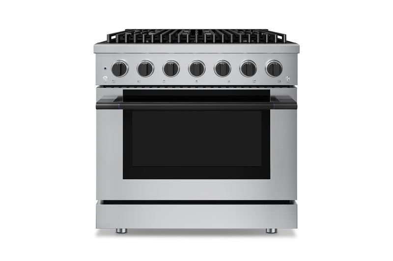 Hauslane HausPro Series 36-Inch Range with 6 Burners and Convection Oven in Stainless Steel